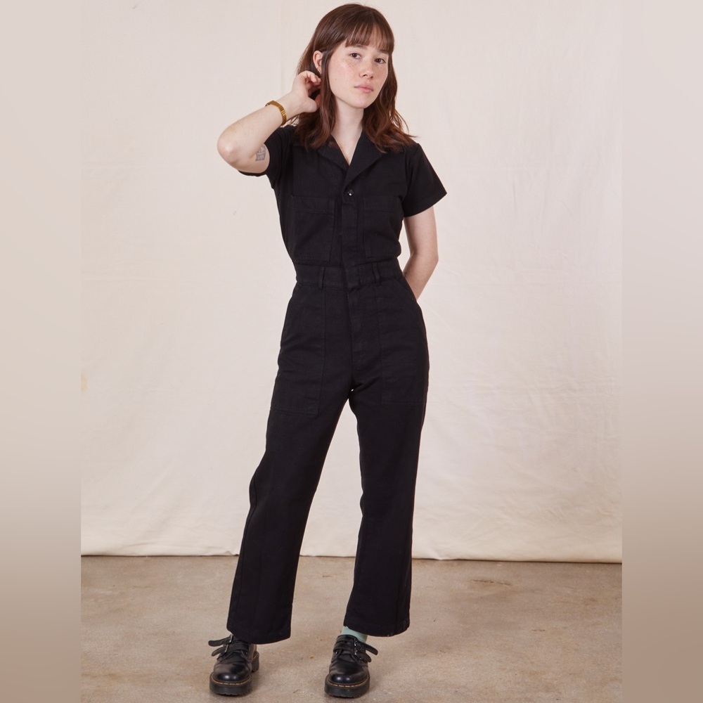 Big Bud Press XS black short sleeve jumpsuit